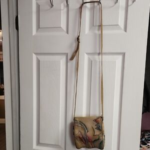 Artistic Tan Crossbody Bag